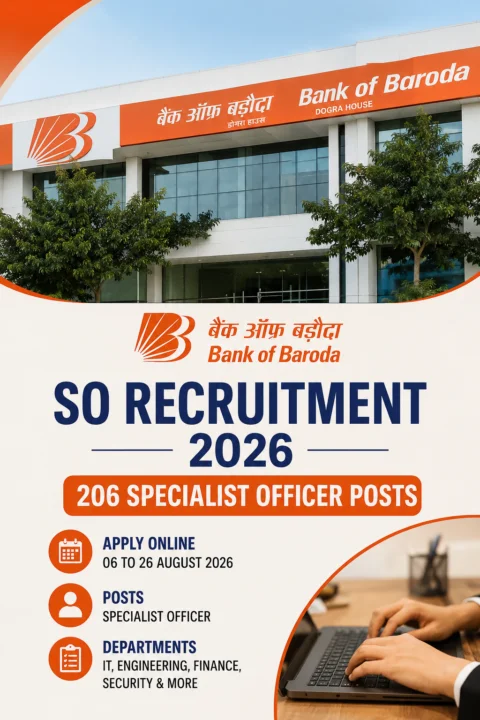 Bank of Baroda SO Recruitment 2026